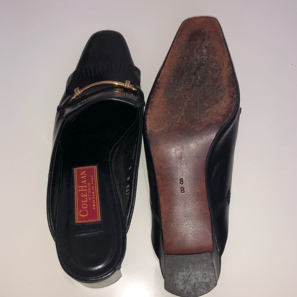 Cole Haan mule with gold hardware - Picture 6 of 8